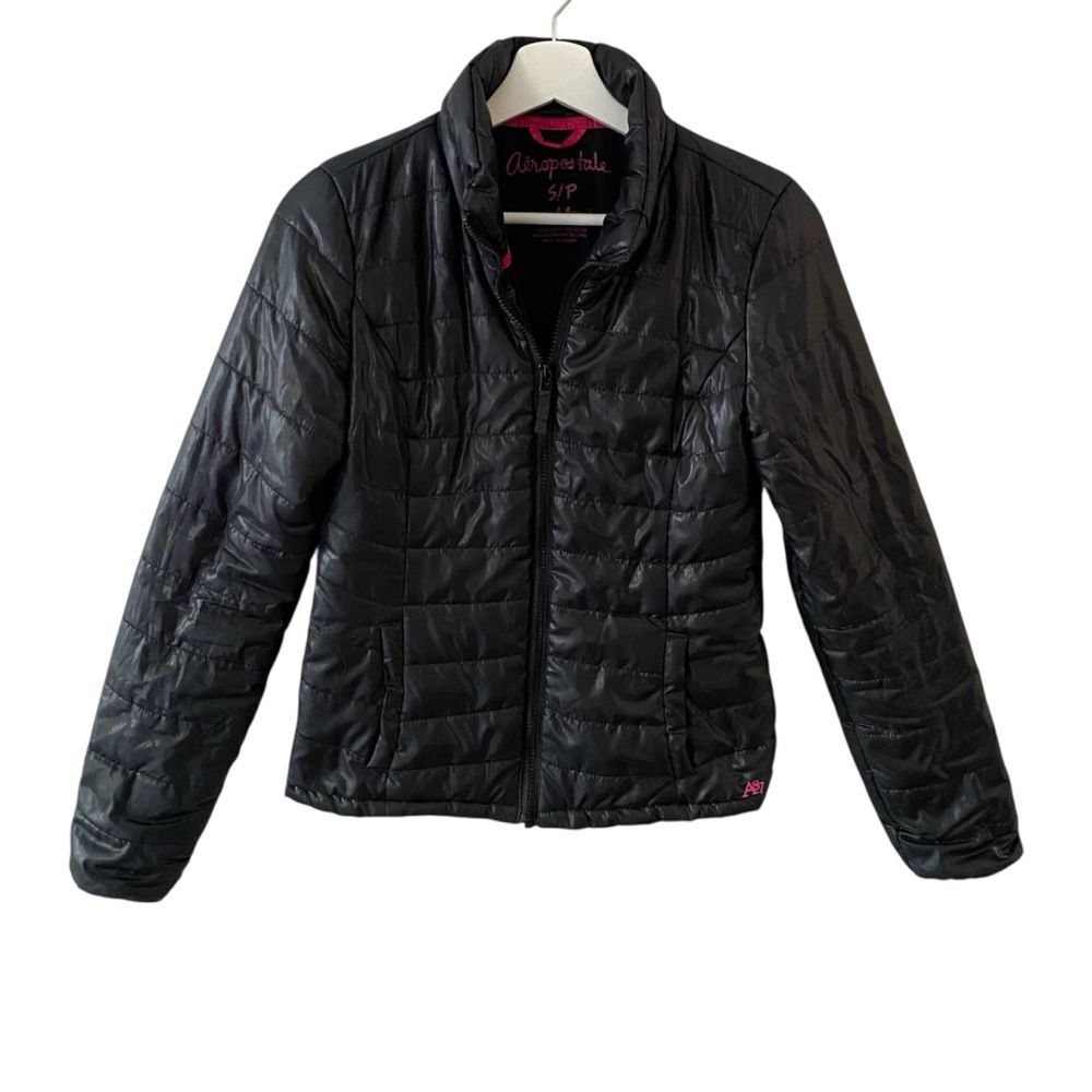 Aeropostale Puffer Jacket Coat Women’s Size S Black